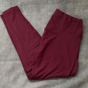Zenana butter soft leggings XL Bordeaux NWOT